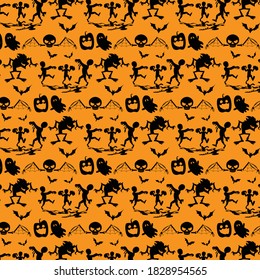 halloween pattern design idea eps