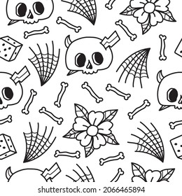 halloween pattern designs illustration for clothing, wallpapers, backgrounds, posters, books, banners and more