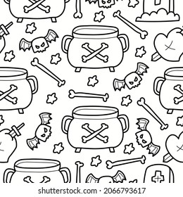 halloween pattern designs illustration for clothing, wallpapers, backgrounds, posters, books, banners and more