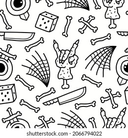 halloween pattern designs illustration for clothing, wallpapers, backgrounds, posters, books, banners and more