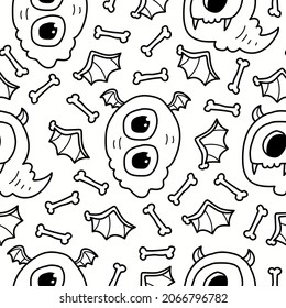 halloween pattern designs illustration for clothing, wallpapers, backgrounds, posters, books, banners and more