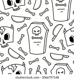 halloween pattern designs illustration for clothing, wallpapers, backgrounds, posters, books, banners and more