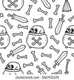 halloween pattern designs illustration for clothing, wallpapers, backgrounds, posters, books, banners and more