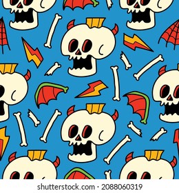 Halloween pattern designs illustration for clothing, wallpapers, backgrounds, posters, books, banners and more