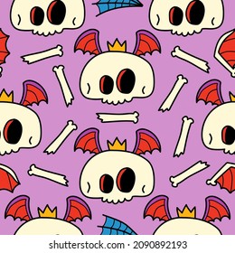 Halloween pattern designs illustration for clothing, wallpapers, backgrounds, posters, books, banners and more
