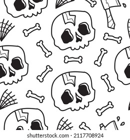 Halloween pattern designs illustration for clothing, wallpapers, backgrounds, posters, books, banners and more