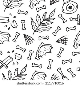 Halloween pattern designs illustration for clothing, wallpapers, backgrounds, posters, books, banners and more