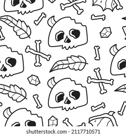 Halloween pattern designs illustration for clothing, wallpapers, backgrounds, posters, books, banners and more