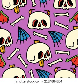 Halloween pattern designs illustration for clothing, wallpapers, backgrounds, posters, books, banners and more