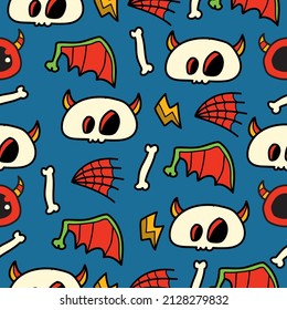 Halloween pattern designs illustration for clothing, wallpapers, backgrounds, posters, books, banners and more