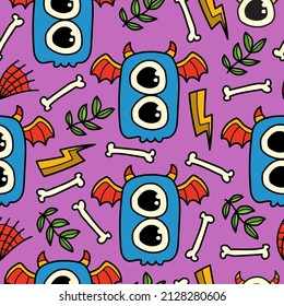 Halloween pattern designs illustration for clothing, wallpapers, backgrounds, posters, books, banners and more