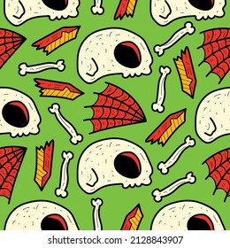 Halloween pattern designs illustration for clothing, wallpapers, backgrounds, posters, books, banners and more