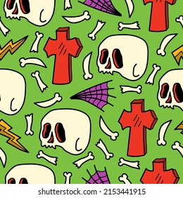 Halloween pattern designs illustration for clothing, wallpapers, backgrounds, posters, books, banners and more