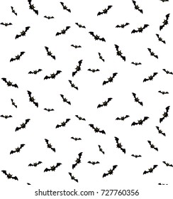 Halloween pattern - flying bats