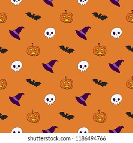 Halloween pattern.
A horrible background for Halloween decoration.