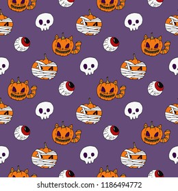 Halloween pattern.
A horrible background for Halloween decoration.