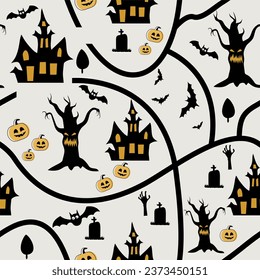 Halloween pattern. Hq for web and print use