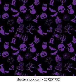 halloween pattern and icon