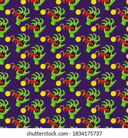 Halloween Pattern Illustrations. Vector background theme halloween.