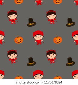 halloween pattern kid costume pattern