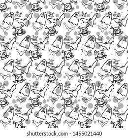 halloween pattern with line blue and white, awesome for wallpaper 