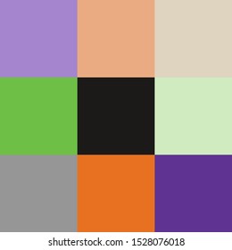 Halloween pattern, orange black purple green beige and gray patterns, halloween geometric background template, modern template