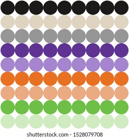 Halloween pattern, orange black purple green beige and gray patterns, halloween geometric background, circle background pattern
