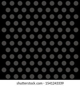 Halloween pattern polka dots. Template background in black and gray polka dots . Seamless fabric texture. Vector illustration