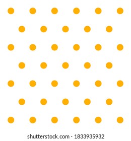 Halloween pattern polka dots. Template background in white and orange polka dots . Seamless fabric texture. Vector illustration