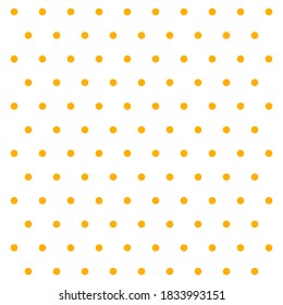 Halloween pattern polka dots. Template background in white and orange polka dots . Seamless fabric texture. Vector illustration