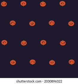 Halloween pattern with pumpkin for packaging, for fabric, decor