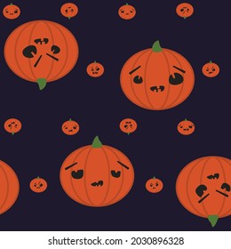 Patrón de Halloween con calabaza para empaque, para tela, decoración