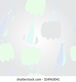   Halloween pattern  of pumpkin,  spots, hole. Hand drawn.