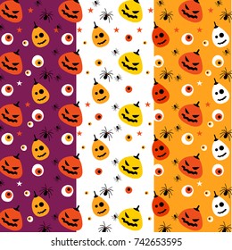 Halloween pattern, Halloween pumpkins vector, Halloween party texture