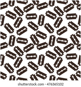 HALLOWEEN PATTERN. RAZOR BLADE