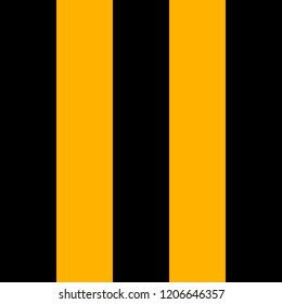Halloween Pattern of repetitive vertical strips of black and yellow color. Black and orange vertical stripes background. Seamless texture background. Vector illustration