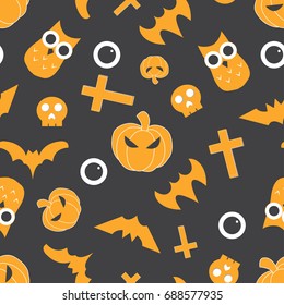 Halloween pattern , seamless background , Halloween festival , background can used for wallpaper or design , vector.