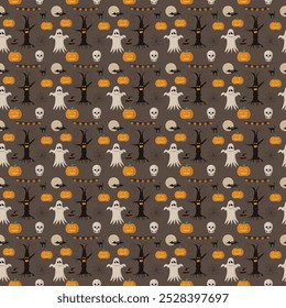 Halloween Pattern and seamless thema  free download vector