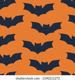 Halloween Muster nahtlos, Für die Verwendung von Scrapbook Digitalpapier, Textilien Druck, Seitenfüllung. Fledermäuse