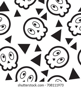 Halloween pattern seamless, For use scrapbook digital paper, Textile print, Page fill. Vector illustration