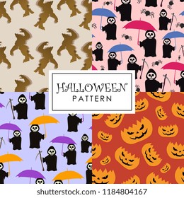 Halloween pattern set collections for holiday