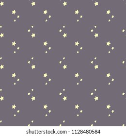 Halloween pattern with stars on grey background
