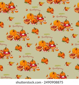 Halloween pattern Trick or treat illustration. Pattern pumpkin for Halloween design. Vector illustration as a blank for a designer, logo, icon, textiles