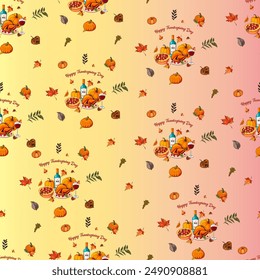 Halloween pattern Trick or treat illustration. Pattern pumpkin for Halloween design. Vector illustration as a blank for a designer, logo, icon, textiles