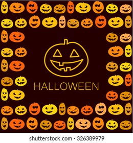 Halloween pattern - vector design template.