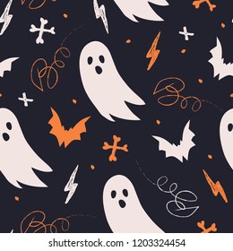 Halloween pattern. VECTOR. EPS 10.