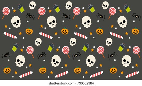 Halloween pattern vector. free space for text.