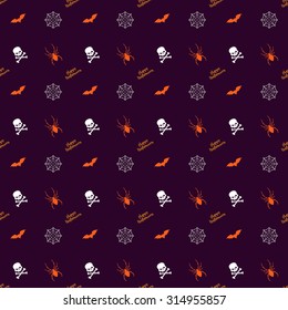 Halloween Pattern. Vector Illustration