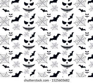 Halloween pattern. Vector illustration design for textile graphics, t shirt prints, posters, cards, stickers and other creative uses.