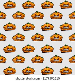 Halloween pattern in white background